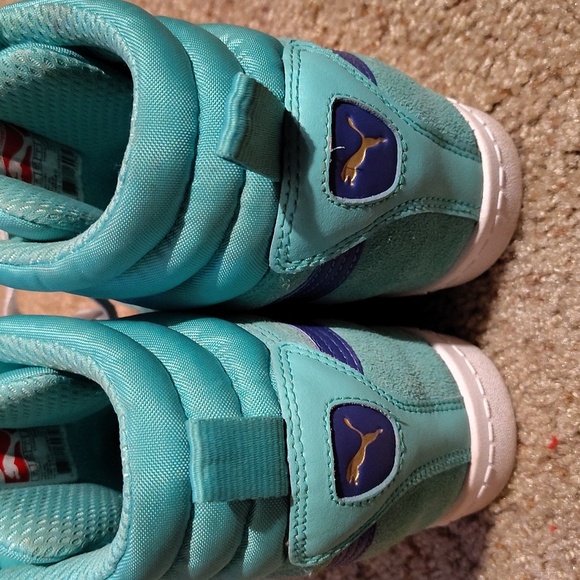 Puma Classic Wedge Electric Green Sz 7 - Picture 4 of 7